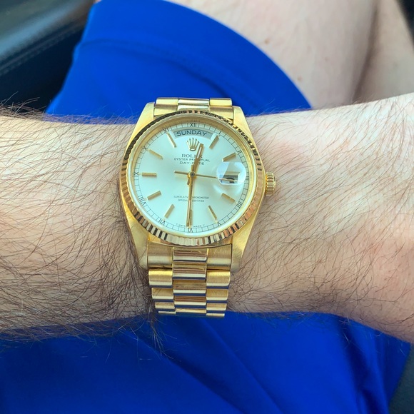 Rolex presidental/day date 18k gold watch - Picture 1 of 9